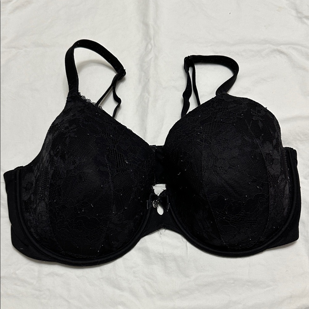 Victoria's Secret Black Lace Bra 38 DDD